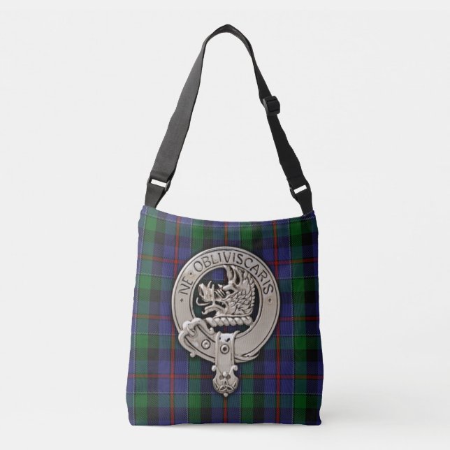 Bolsa Ajustável Clan Campbell Crest & Cawdor Tartan (Frente)