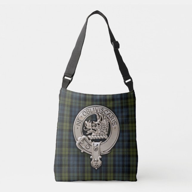 Bolsa Ajustável Clan Campbell Crest & Tartan (Frente)