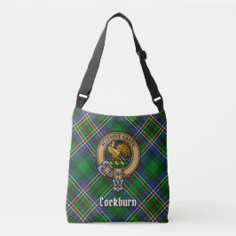 Bolsa Ajustável Clan Cockburn Crest sobre Tartan