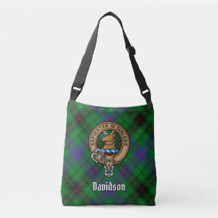 Bolsa Ajustável Clan Davidson Crest sobre Tartan