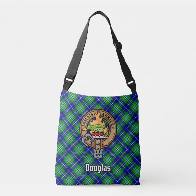 Bolsa Ajustável Clan Douglas Crest sobre Tartan (Frente)
