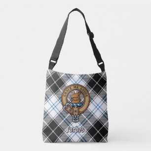 Bolsa Ajustável Clan Forbes Crest sobre o vestido Tartan