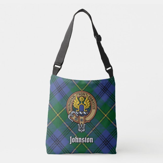Bolsa Ajustável Clan Johnston Tartan Crossbody Bag (Frente)