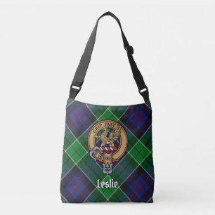 Bolsa Ajustável Clan Leslie Crest sobre caçar Tartan