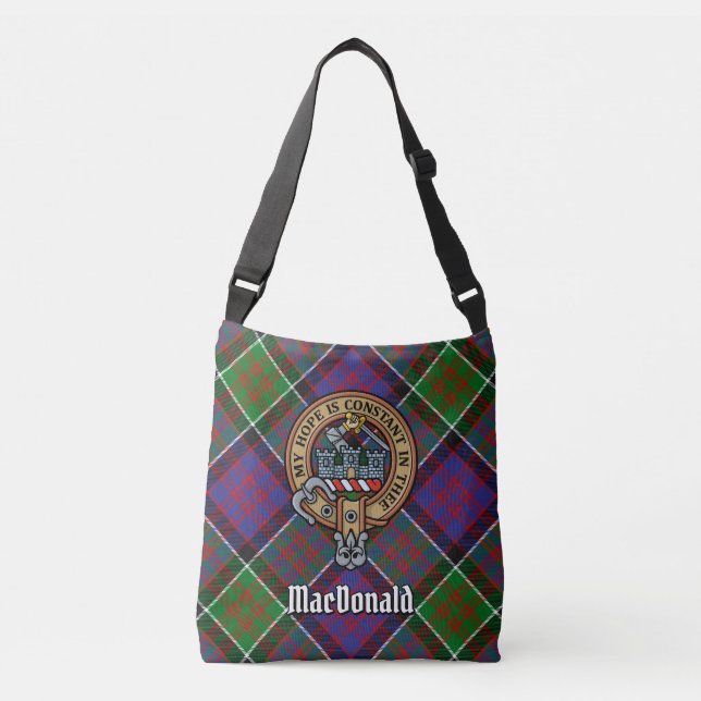 Bolsa Ajustável Clan MacDonald do Clanranald Tartan (Frente)
