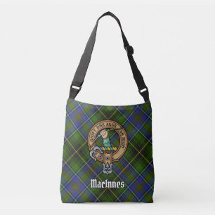 Bolsa Ajustável Clan MacInnes Crest sobre Tartan