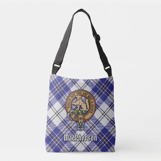 Bolsa Ajustável Clan MacPherson Blue Dress Tartan (Frente)