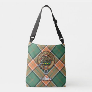 Bolsa Ajustável Clan Pollock Tartan Crossbody Bag