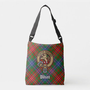Bolsa Ajustável Clan Wilson Crest sobre Tartan Moderno