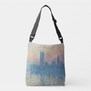 Bolsa Ajustável Claude Monet Casas do Parlamento Pôr do Sol