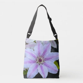 Bolsa Ajustável Clematis Floral Rosa e Branco