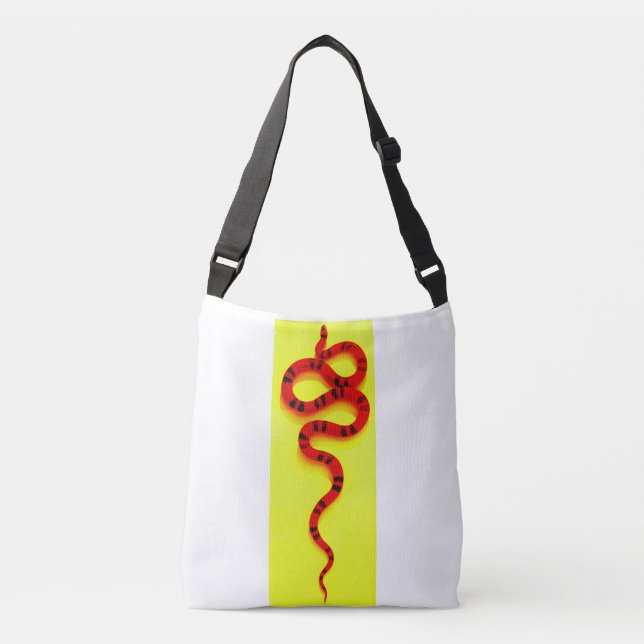 Bolsa Ajustável cobra de coral laranja/vermelho (Frente)