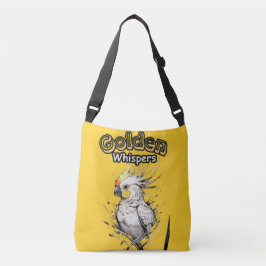 Bolsa Ajustável Cockatiel radiante | Branco e amarelo