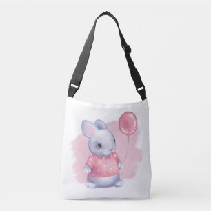 Bolsa Ajustável Coelhinho Bonito com Balão Rosa