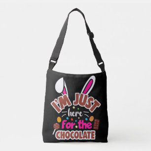 Bolsa Ajustável Coelhinho de Páscoa... Estou aqui para o Chocolate