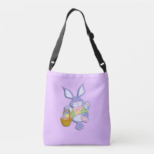 Bolsa Ajustável Coelho de Páscoa Roxo Dançando Lavanda