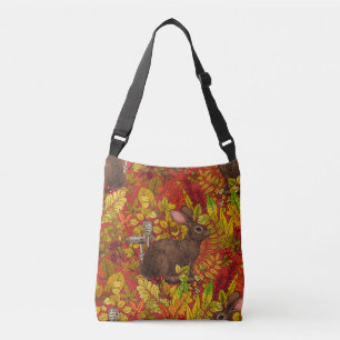 Bolsa Ajustável Coelho do outono em vermelho