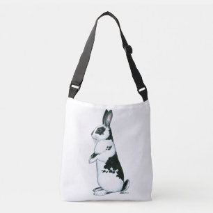 Bolsa Ajustável Coelho: Preto e Branco