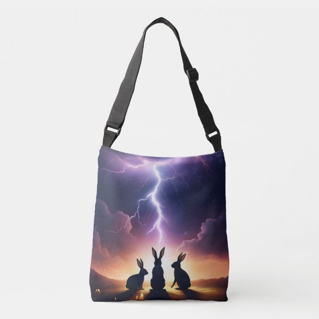 Bolsa Ajustável Coelho Sihouettes (Frente)