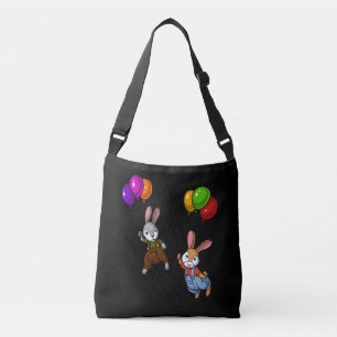 Bolsa Ajustável Coelhos bonitos Balões Coelhinhos Engraçados