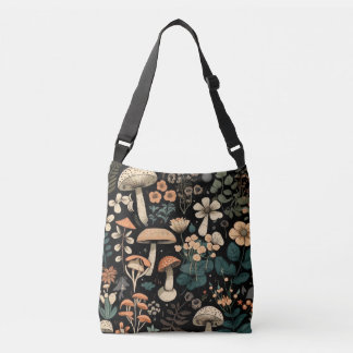 Bolsa Ajustável Cogumelo bonito e Design clássico de flores