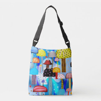 Bolsa Ajustável Cogumelos Rupydetequila Arte desgastável