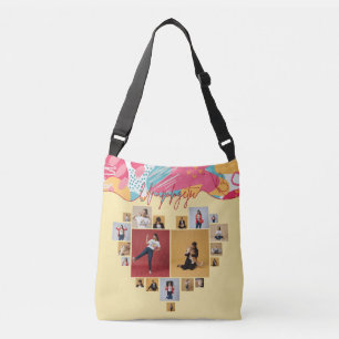 Bolsa Ajustável Colagem de Fotos Feminina Personalizada e Sem Desc