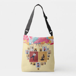 Bolsa Ajustável Colagem de Fotos Feminina Personalizada e Sem Desc