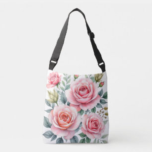 Bolsa Ajustável Coleção Bonita de Rosas Cor-de-Rosa de Luxo Popula