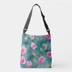 Bolsa Ajustável Coleção de Rosas Rosa de Linda Aquarela Popular