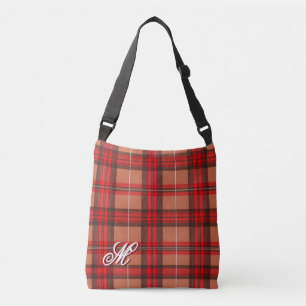 Bolsa Ajustável Coleção de tendências do Tartan da Xadrez Vermelha