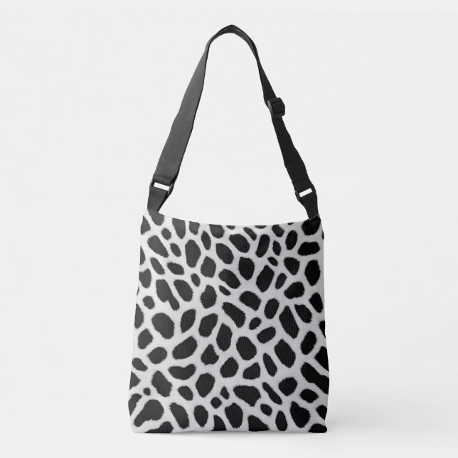 Bolsa Ajustável Coleção Elegante de Leopardo Branco Trendy de Luxo (Frente)
