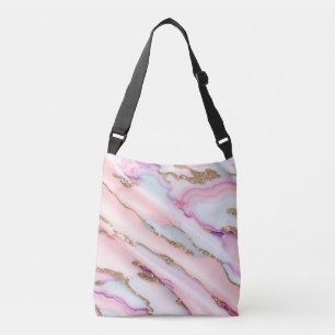 Bolsa Ajustável Coleção Moderna de Marble Marble de Agato Cor-de-R