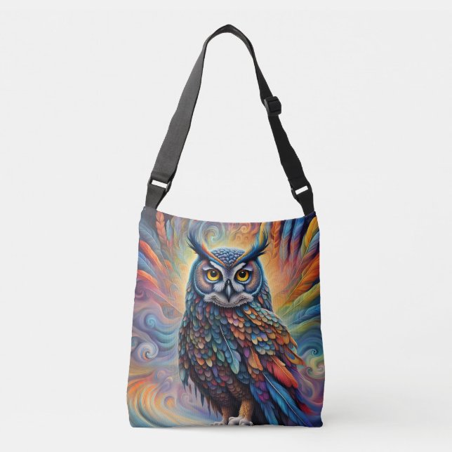 Bolsa Ajustável Colorful Fantasy Owl (Frente)