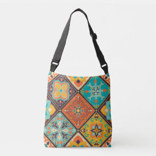 Bolsa Ajustável Colorida azulejo de retalhos de inspiração islâmic