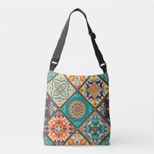 Bolsa Ajustável Colorida azulejo de retalhos: Motivos islâmicos.