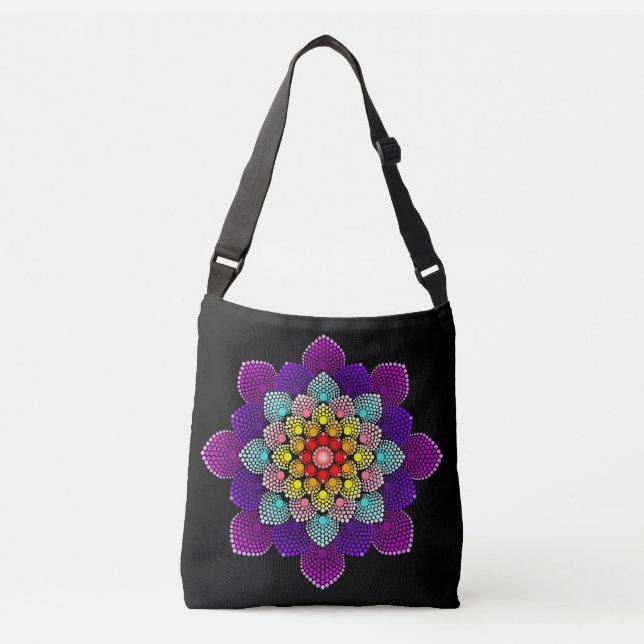 Bolsa Ajustável Colorida Dot Mandala (Frente)