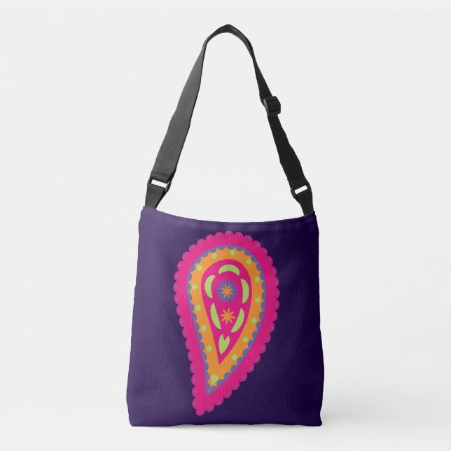 Bolsa Ajustável Colorida Paisley (Frente)