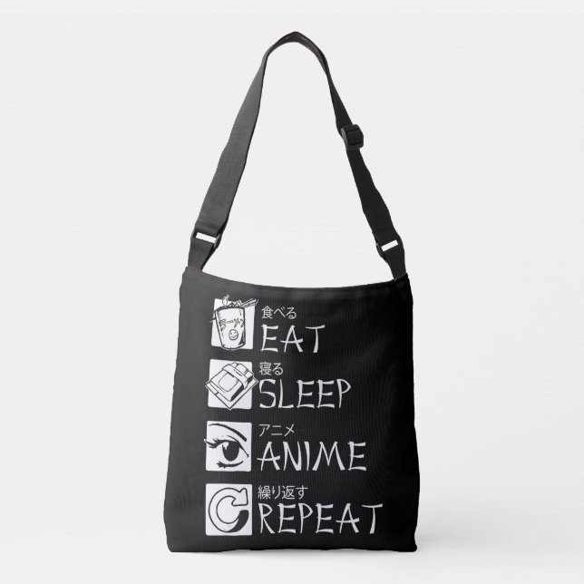 Bolsa Ajustável Coma anime adormecido Repetir presente Ideia Cospl (Frente)