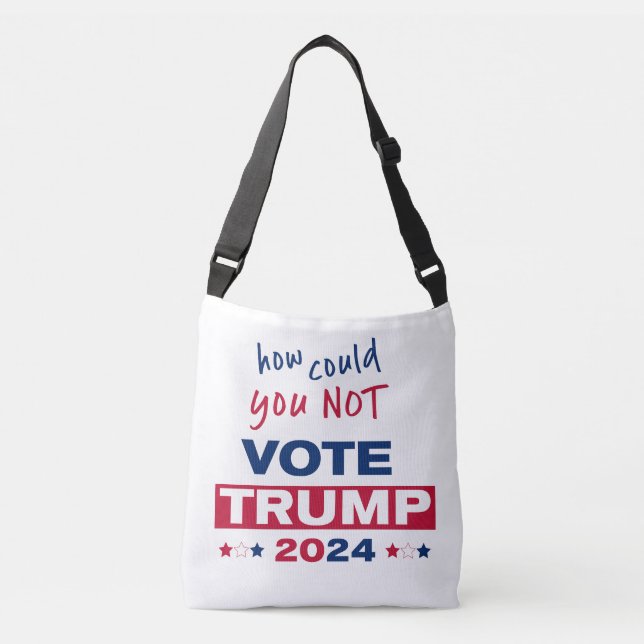 Bolsa Ajustável Como não pôde votar no TRUMP 2024 (Frente)
