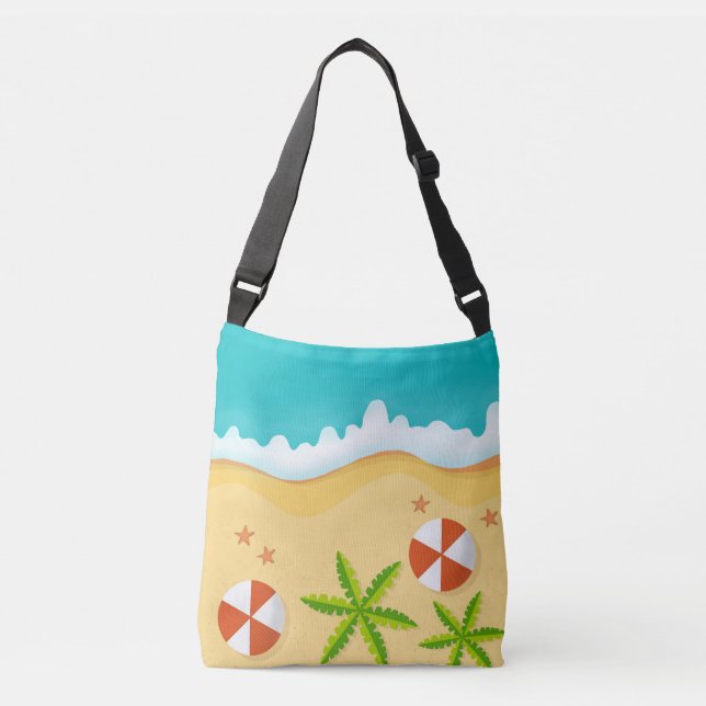 Bolsa Ajustável concha de areia do mar  (Frente)