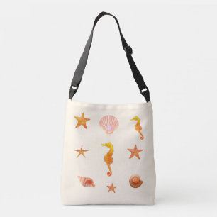 Bolsa Ajustável Conchas marinhas, estrelas & cavalos-marinhos em m