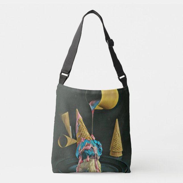 Bolsa Ajustável Cone de sorvete de morango (Frente)
