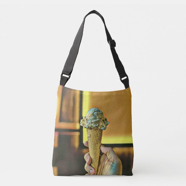 Bolsa Ajustável Cone de sorvete de Vintage (Frente)