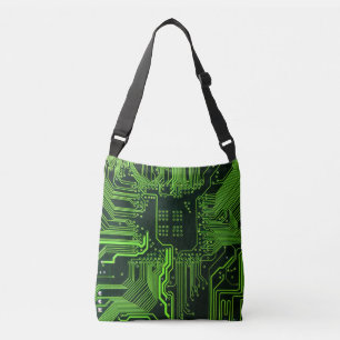 Bolsa Ajustável Conselho de Circuito Eletrônico Verde de Nerd Extr