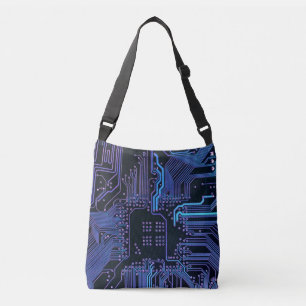 Bolsa Ajustável Conselho Nerd de saída PCB Blue Electronic Circuit