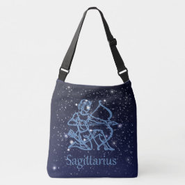 Bolsa Ajustável Constelação Sagitário e Sinal Zodiac com Estrelas