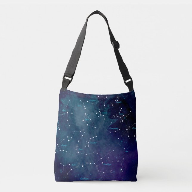 Bolsa Ajustável Constelações do Mapa do Céu Astronomia (Frente)