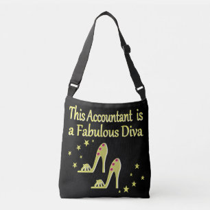 BOLSA AJUSTÁVEL CONTABILISTA DOURADA GLITZY DIVA DESIGN