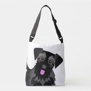 Bolsa Ajustável Cor Personalizada do Schnauzer Cute